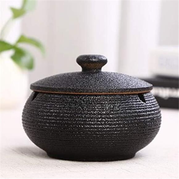 Ceramic Container Decor Jar Holder Home Jar Decor with Lid for Home Office Decor - Picture 1 of 8